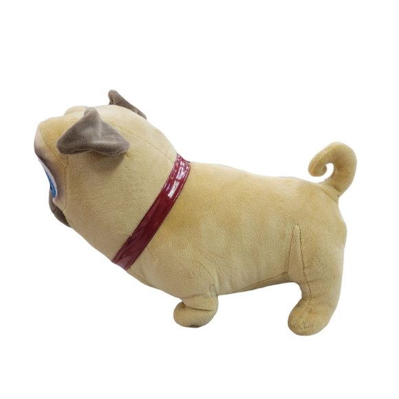 Disney Rolly Plush Puppy Dog Pals Pug 12 Inch Stuffed Animal Toy Tan Brown - Picture 3 of 12